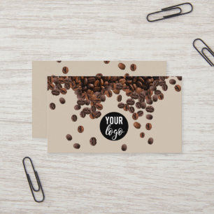 Coffee Beans Professional Business Logo Card