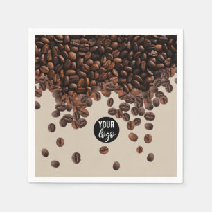 Coffee Beans Professional Business Logo Napkin