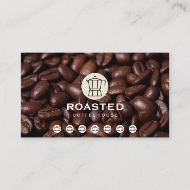 Coffee Beans Punch Card (Front)