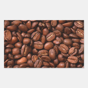 Coffee Beans Rectangular Sticker