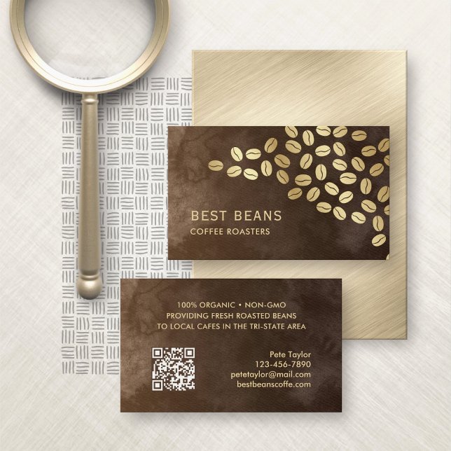 Coffee Beans Roasters Business Card (Creator Uploaded)