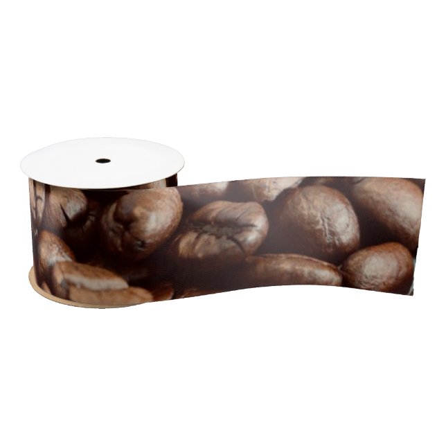 Coffee Beans Satin Ribbon (Spool)