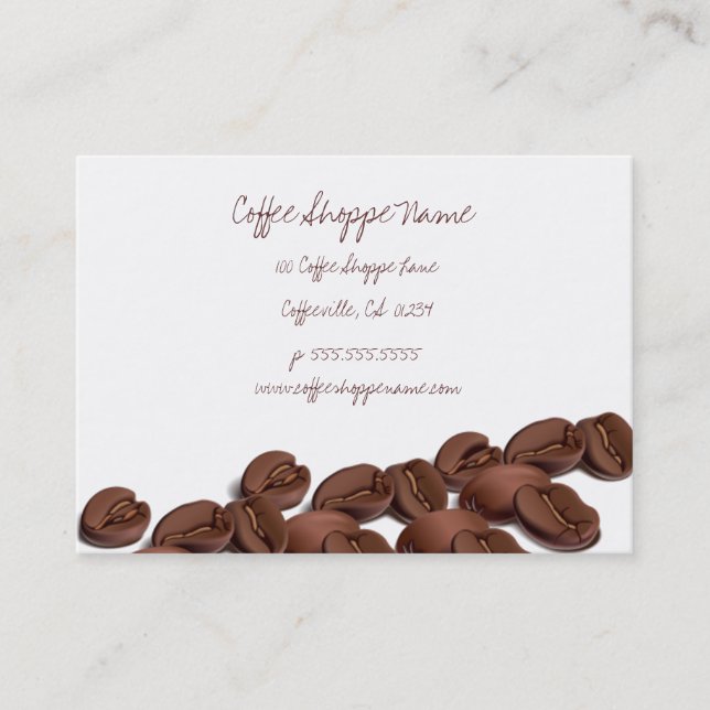 Coffee Beans Shoppe Punch Cards (Front)