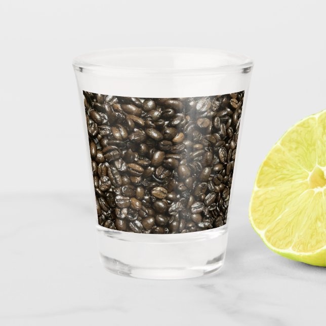 Coffee Beans Shot Glass (Front)