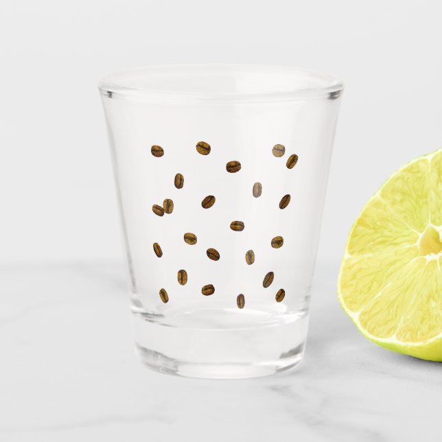 Coffee Beans Shot Glass (Front)