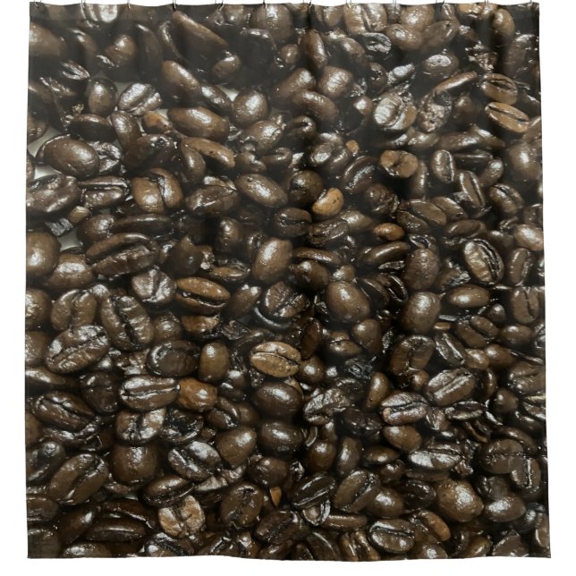 Coffee Beans Shower Curtain (Front)