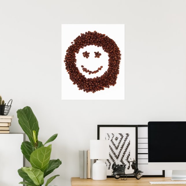 Coffee beans smile poster (Home Office)