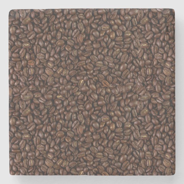 Coffee Beans Stone Coaster (Front)