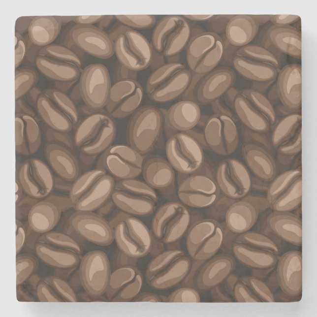 Coffee beans stone coaster (Front)