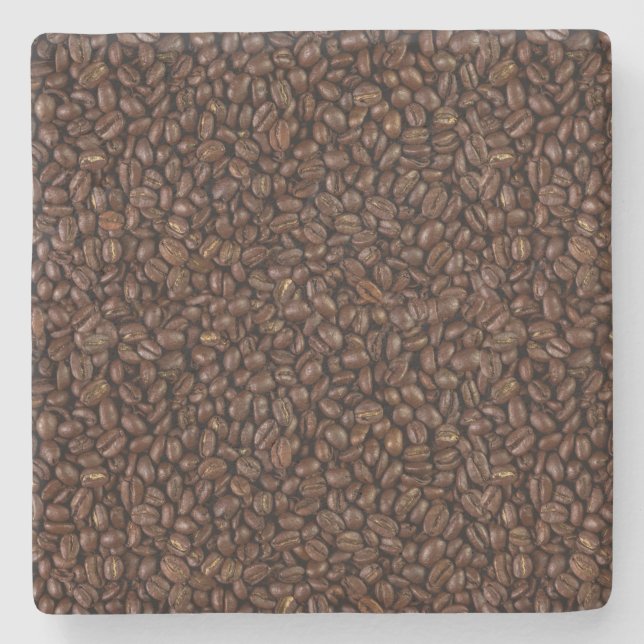 Coffee Beans Stone Coaster (Front)