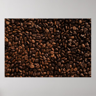 Coffee Beans Texture Poster
