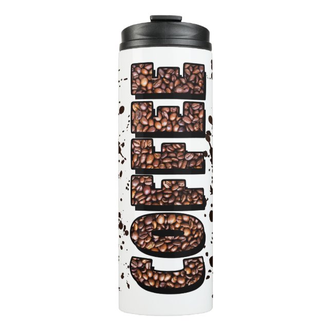 Coffee Beans Thermal Tumbler (Front)