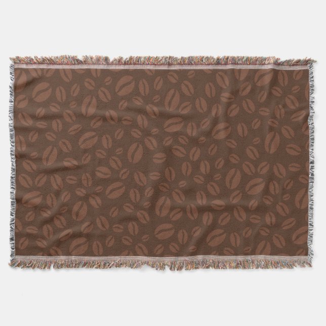 Coffee Beans Throw Blanket Decor (Front)
