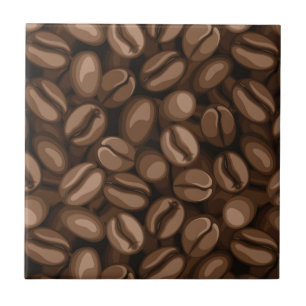 Coffee beans tile