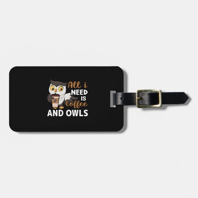 coffee because murder is wrong luggage tag (Front Horizontal)