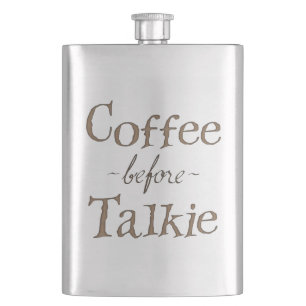 Coffee Before Talkie Hip Flask