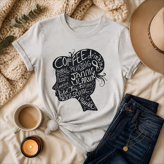 Coffee, Bible, Homeschool Mama Chalkboard T-Shirt