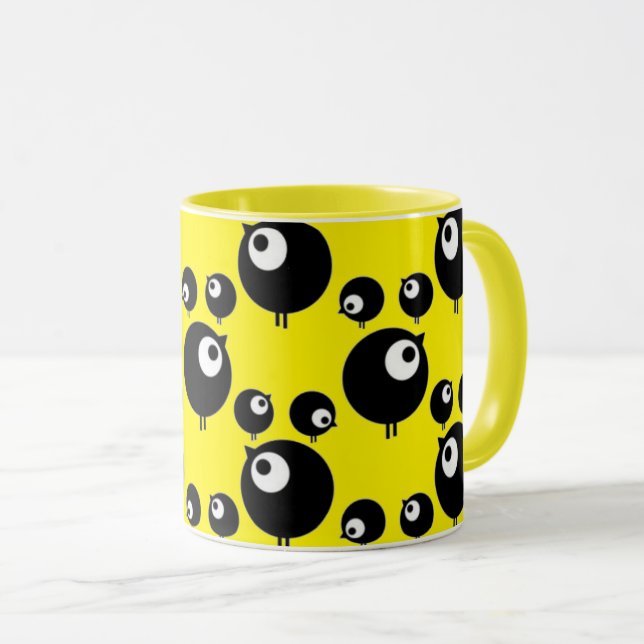 coffee bird mug (Front Right)