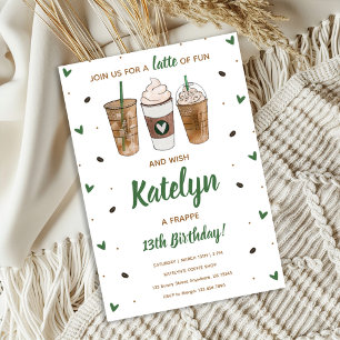 Coffee Birthday Invitation 