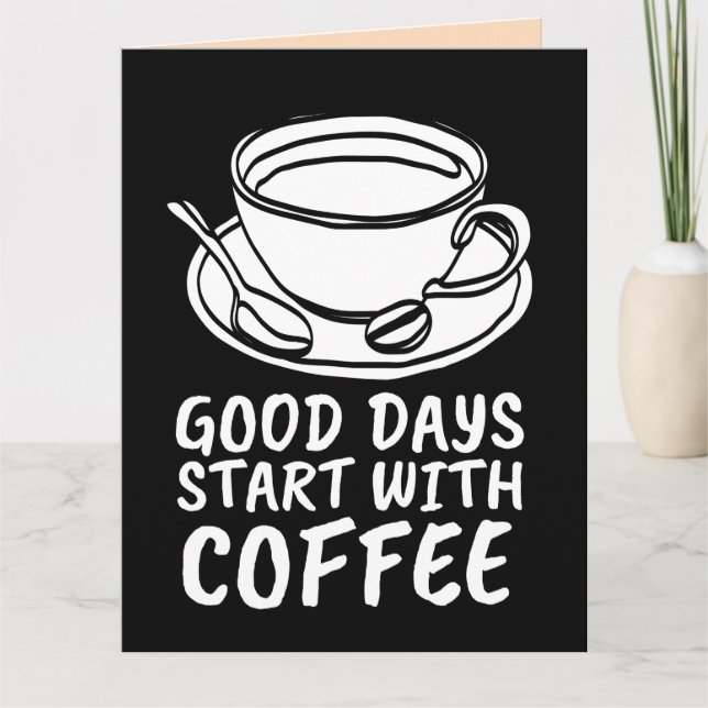 COFFEE BIRTHDAY LOVE YOU A LATTE GREETING CARD (Front)