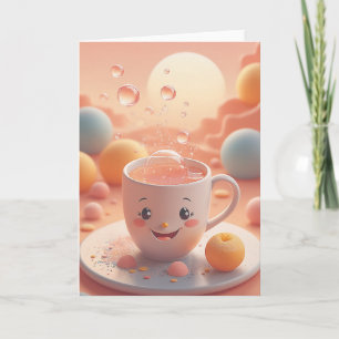 Coffee Birthday Wishes Card