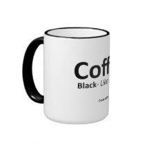 Coffee, Black 15 oz Ringer Mug