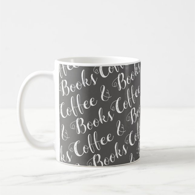 Coffee & Books Coffee Mug (Left)