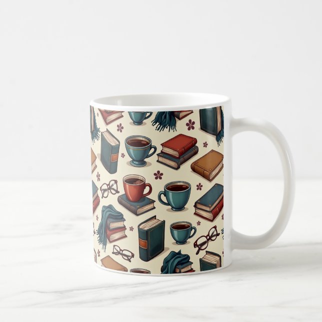 Coffee & Books Coffee Mug (Right)