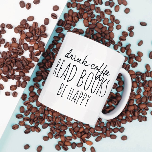 Coffee Books Happiness Coffee Mug (Creator Uploaded)