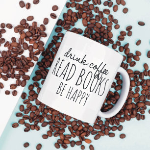 Coffee Books Happiness Mug