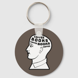 Coffee & Books Key Ring