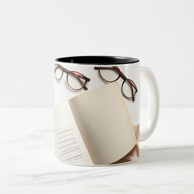 Coffee & Books Mug - Cozy Reading Lover Gift (Front Right)