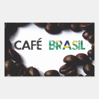 Coffee Brazil Rectangular Sticker