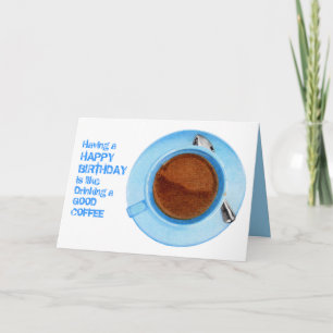 Coffee Break Birthday Card