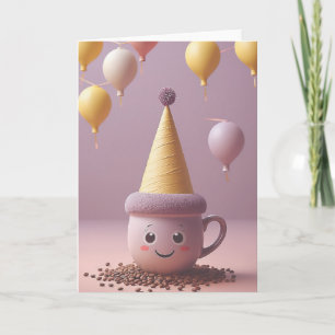 Coffee Break Birthday Card