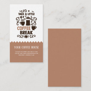 Coffee break business card