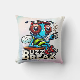 Coffee Break Buzz Cushion