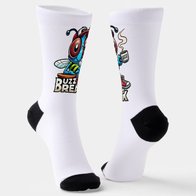 Coffee Break Buzz Socks (Angled)