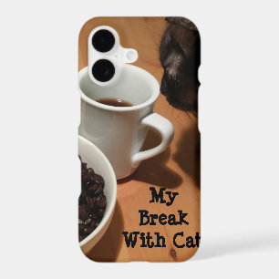 Coffee Break (cat) iPhone/iPad Case by RoseWrites