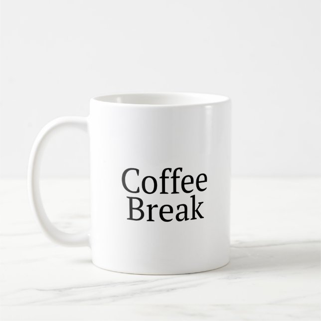 Coffee Break Coffee Mug (Left)
