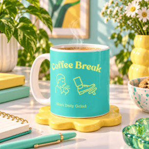 Coffee Break/Coughy Brake - Personalised  Funny  Mug