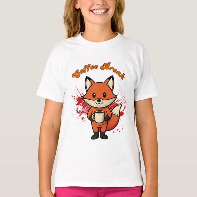Coffee Break Design T-Shirt (Front)