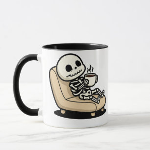 Coffee Break – Grim Reaper Dark Humor Coffee Mug