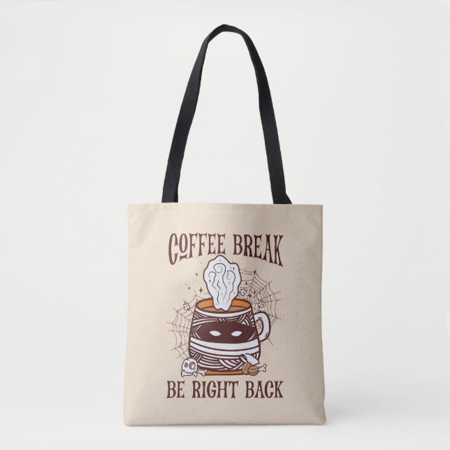 Coffee Break - Halloween Theme Tote Bag (Front)
