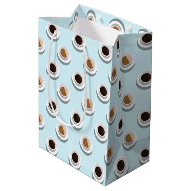 Coffee break. medium gift bag (Back Angled)