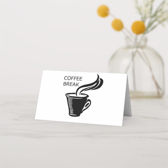 Coffee Break Place Card (Front)