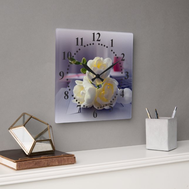 Coffee break square wall clock (Office)