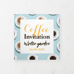 Coffee break. Tri-Fold programme