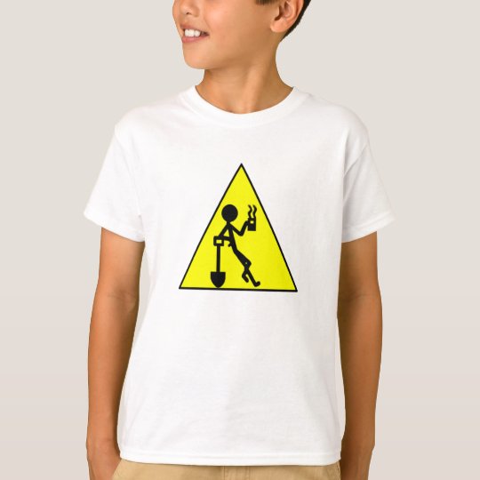 Coffee Break Warning Sign T-Shirt