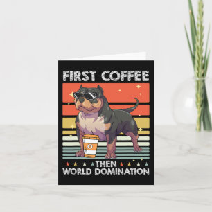 Coffee Breed Dog - Pet American Bully Card